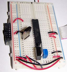 Attaching the LCD cable to the board