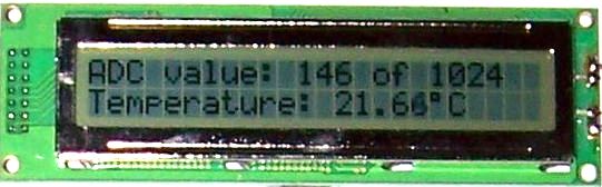 Code modified to show the value in celsius